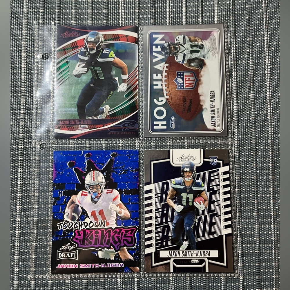 🏈 Jaxon Smith-Njigba Panini NFL Football Trading Cards Lot of 4